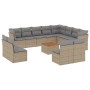 Garden sofa set with cushions 13 pieces beige synthetic rattan by , Garden sets - Ref: Foro24-3223931, Price: 861,10 €, Disco...