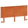 Wax brown solid pine wood bed headboard 160 cm by , Headboards and footboards - Ref: Foro24-844376, Price: 52,47 €, Discount: %