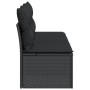 3-seater garden sofa with PE rattan cushions in black by , Outdoor sofas - Ref: Foro24-365988, Price: 158,99 €, Discount: %