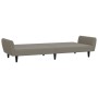 Light gray velvet 2-seater sofa bed by , Sofas - Ref: Foro24-375858, Price: 247,25 €, Discount: %