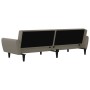 Light gray velvet 2-seater sofa bed by , Sofas - Ref: Foro24-375858, Price: 247,25 €, Discount: %