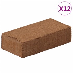 Kokosfaserblöcke 12 Einheiten à 650 g, insgesamt 7,8 kg von , Erde und Sand - Ref: Foro24-155727, Preis: 46,99 €, Rabatt: %