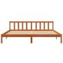 Estructura de cama madera maciza pino marrón cera 180x200 cm de , Camas y somieres - Ref: Foro24-844812, Precio: 102,79 €, De...