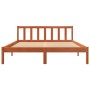 Estructura de cama madera maciza pino marrón cera 150x200 cm de , Camas y somieres - Ref: Foro24-844810, Precio: 95,80 €, Des...