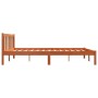 Estructura de cama madera maciza pino marrón cera 150x200 cm de , Camas y somieres - Ref: Foro24-844810, Precio: 95,80 €, Des...