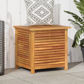 Solid acacia wood garden storage box 60x50x56 cm by , Outdoor storage boxes - Ref: Foro24-365839, Price: 138,99 €, Discount: %