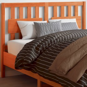 Cabecero de cama madera maciza de pino marrón cera 135 cm de , Cabeceros y pies de cama - Ref: Foro24-844293, Precio: 51,99 €...