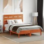 Cabecero de cama madera maciza de pino marrón cera 120 cm de , Cabeceros y pies de cama - Ref: Foro24-844444, Precio: 40,70 €...