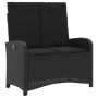 Reclining garden armchair with black synthetic rattan cushions by , garden benches - Ref: Foro24-368216, Price: 170,59 €, Dis...