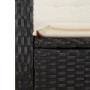 Reclining garden armchair with black synthetic rattan cushions by , garden benches - Ref: Foro24-368235, Price: 180,99 €, Dis...