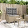 Garden reclining armchair with beige synthetic rattan cushions by , garden benches - Ref: Foro24-368240, Price: 184,90 €, Dis...