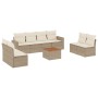 9-teiliges Gartensofa-Set mit beigen synthetischen Rattankissen von , Gartensets - Ref: Foro24-3224084, Preis: 667,99 €, Raba...