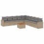 Set Gartensofas mit beigen Kissen 10 Stück synthetisches Rattan von , Gartensets - Ref: Foro24-3224169, Preis: 644,70 €, Raba...