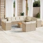 Garden furniture set, 14 pieces with beige synthetic rattan cushions. by , Garden sets - Ref: Foro24-3223958, Price: 1,00 €, ...