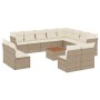 Set Gartensofas mit Kissen 13 Stück synthetisches Rattan beige von , Gartensets - Ref: Foro24-3223930, Preis: 971,52 €, Rabat...