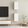 TV cabinet 2 units white and oak plywood 30.5x30x60 cm by , TV Furniture - Ref: Foro24-803337, Price: 72,01 €, Discount: %