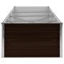 Brown galvanized steel flower bed 320x80x45 cm by vidaXL, Pots and planters - Ref: Foro24-45716, Price: 65,53 €, Discount: %