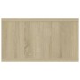 Estantería pared madera contrachapada blanco roble 102x30x17 cm de , Estantes y estanterías - Ref: Foro24-806252, Precio: 41,...