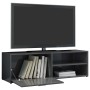 Mueble TV madera contrachapada gris brillante 120x30x37 cm de , Muebles TV - Ref: Foro24-801160, Precio: 63,67 €, Descuento: %