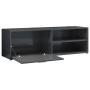 Hochglanzgrauer TV-Schrank aus Sperrholz, 120 x 30 x 37 cm von , TV-Möbel - Ref: Foro24-801160, Preis: 63,67 €, Rabatt: %