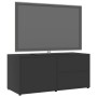 Gray plywood TV cabinet 80x34x36 cm by , TV Furniture - Ref: Foro24-801852, Price: 47,94 €, Discount: %