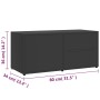 Gray plywood TV cabinet 80x34x36 cm by , TV Furniture - Ref: Foro24-801852, Price: 47,94 €, Discount: %