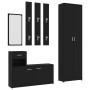 Black chipboard hall furniture set by , Wardrobes - Ref: Foro24-3056487, Price: 223,06 €, Discount: %