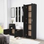 Juego de muebles de recibidor aglomerado negro de , Armarios roperos - Ref: Foro24-3056487, Precio: 223,06 €, Descuento: %