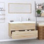 Conjunto de muebles de baño 3 piezas color roble Sonoma de , Muebles de baño - Ref: Foro24-3152850, Precio: 242,48 €, Descuen...