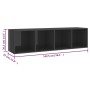 Muebles de salón 3 piezas madera de ingeniería gris brillo de , Muebles TV - Ref: Foro24-3079960, Precio: 151,64 €, Descuento: %