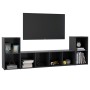 Muebles de salón 3 piezas madera de ingeniería gris de , Muebles TV - Ref: Foro24-3079981, Precio: 111,99 €, Descuento: %