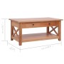 Mesa de centro de madera maciza de caoba 100x55x46 cm de vidaXL, Mesas de centro - Ref: Foro24-283838, Precio: 211,50 €, Desc...