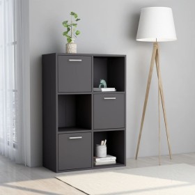 Gray plywood storage cabinet 60x29.5x90 cm by , Bookcases and shelves - Ref: Foro24-801136, Price: 82,69 €, Discount: %