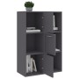 Gray plywood storage cabinet 60x29.5x90 cm by , Bookcases and shelves - Ref: Foro24-801136, Price: 82,69 €, Discount: %