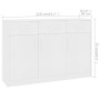 Weißes Sperrholz-Sideboard 110x30x75 cm von , Sideboards - Ref: Foro24-800702, Preis: 135,81 €, Rabatt: %