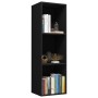 Schwarzes Bücherregal/TV-Schrank aus Sperrholz, 36 x 30 x 114 cm von , Bücherregale und Regale - Ref: Foro24-800136, Preis: 4...