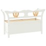 Solid white fir wood bench 107x45x75.5 cm by vidaXL, Benches for halls and storage - Ref: Foro24-351774, Price: 152,99 €, Dis...