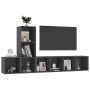 Living room furniture 3 pieces gray engineered wood by , TV Furniture - Ref: Foro24-3080026, Price: 117,79 €, Discount: %