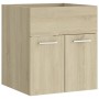 Bathroom furniture set made of Sonoma oak engineered wood by , Bathroom furniture - Ref: Foro24-3070859, Price: 121,10 €, Dis...