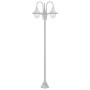 Farolas de jardín con 3 luces aluminio blanca E27 220 cm de , Iluminación de exterior - Ref: Foro24-44206, Precio: 166,29 €, ...