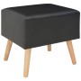 Mesita de noche negro 40x35x40 cm cuero sintético de vidaXL, Mesitas de noche - Ref: Foro24-247537, Precio: 54,93 €, Descuent...