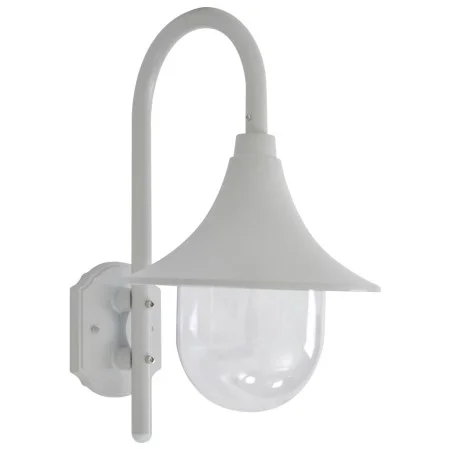 White aluminum garden wall lamp E27 42 cm by , Outdoor lighting - Ref: Foro24-44212, Price: 48,85 €, Discount: %