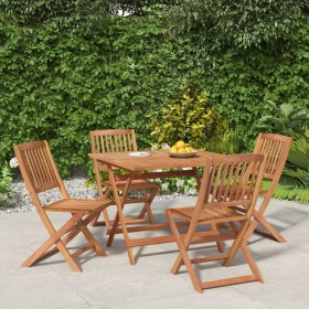 5-teiliges Garten-Esszimmerset aus massivem Akazienholz von , Gartensets - Ref: Foro24-3152900, Preis: 302,99 €, Rabatt: %