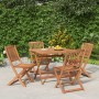 5-teiliges Garten-Esszimmerset aus massivem Akazienholz von , Gartensets - Ref: Foro24-3152900, Preis: 303,53 €, Rabatt: %