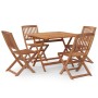 5-teiliges Garten-Esszimmerset aus massivem Akazienholz von , Gartensets - Ref: Foro24-3152900, Preis: 303,53 €, Rabatt: %