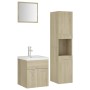 Badezimmermöbel-Set aus Sonoma-Eichenholzwerkstoff von , Badezimmermöbel - Ref: Foro24-3071399, Preis: 225,99 €, Rabatt: %