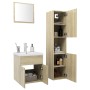 Badezimmermöbel-Set aus Sonoma-Eichenholzwerkstoff von , Badezimmermöbel - Ref: Foro24-3071399, Preis: 225,99 €, Rabatt: %