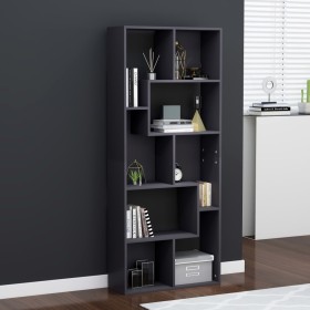 Plywood gray bookshelf 67x24x161 cm by , Bookcases and shelves - Ref: Foro24-801879, Price: 111,36 €, Discount: %