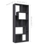 Plywood gray bookshelf 67x24x161 cm by , Bookcases and shelves - Ref: Foro24-801879, Price: 110,84 €, Discount: %