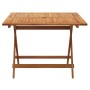 Folding solid acacia wood garden table 90x90x75 cm by , Garden tables - Ref: Foro24-319671, Price: 142,85 €, Discount: %